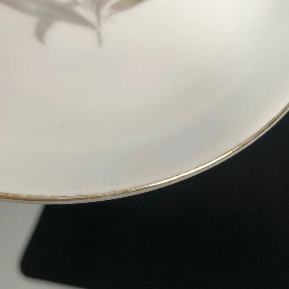 kaysons golden rhapsody fine‎ china dessert bowl 5.5 inches bellflowers